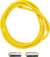 Elastische ronde veters met draaisluiting | Geel | 100cm
