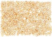 Rocailles, afm 15/0 mm, d: 1,7 mm, light peach, 500gr, gatgrootte 0,5-0,8 mm