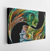 Onlinecanvas - Schilderij - Art Horizontal Horizontal - Multicolor - 40 X 50 Cm