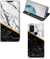 GSM Hoesje OnePlus Nord N10 5G Mobiel Case Marble White Black