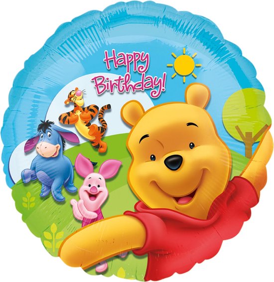 Anagram Folieballon Pooh & Friends Junior 20,5 X 14,5 Cm