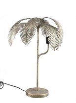 PTMD Siena Ronde Vloerlamp Palm - 48 x 47 x 69 cm - Metaal - Goud