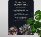 Interieurbord A4 - Gods geliefde kind - Bijbel - Christelijk - Majestic Ally - 1 stuk