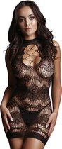 Criss Cross Neck Mini Dress - Black - O/S - Maat O/S - Lingerie For Her - black - Discreet verpakt en bezorgd