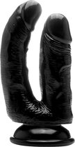 Realistic Double Cock - 6,5 Inch - Black - Realistic Dildos - black - Discreet verpakt en bezorgd