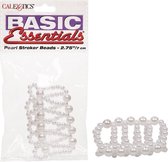 Basic Essentials® Pearl Stroker Beads - 2.75 - Cock Rings - clear - Discreet verpakt en bezorgd