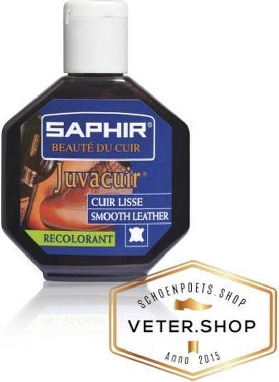 Saphir Juvacuir - resistent vloeibaar kleurmiddel voor glad leer - Saphir 021 wit, 500 ml
