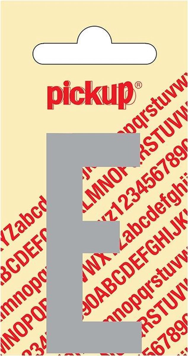 Pickup plakletter Nobel 60 mm - lichtgrijs E