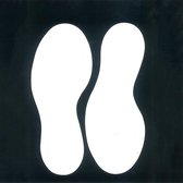 Pickup voetstappen wit - vinyl - 250 mm