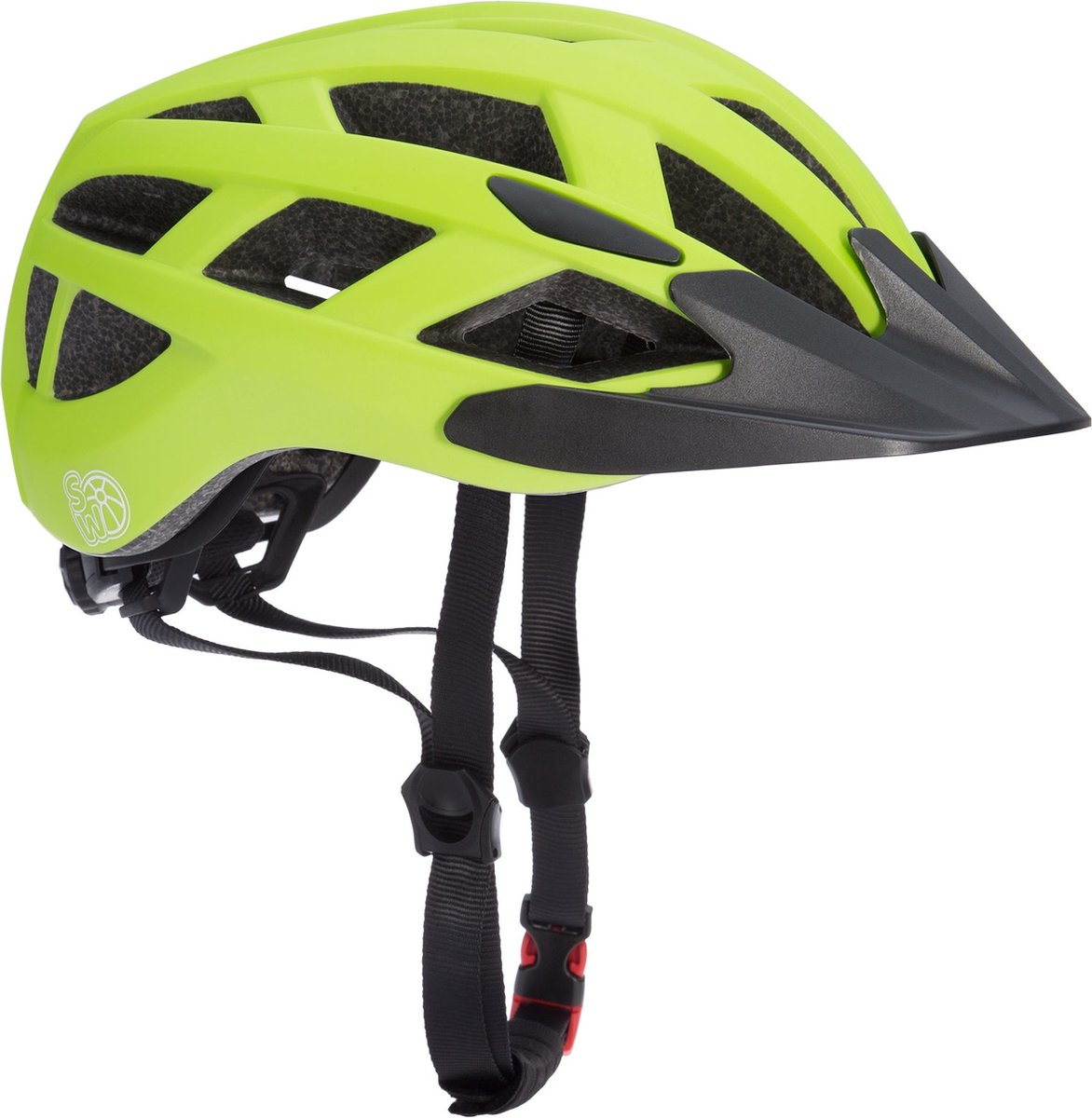 Spielwerk Fietshelm Kids - S 50-54cm - CE Keuring – Groen/Zwart