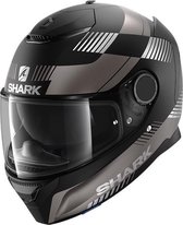 SHARK SPARTAN 1.2 STRAD Motorhelm integraalhelm Mat Zwart Antraciet Zilver - Maat XS