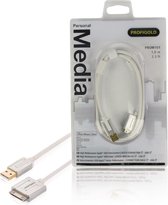 Profigold Prom101 Sync And Charge-kabel 30-pins Dock Male - Usb 2.0 A Male 1,00 M Wit