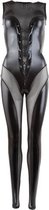 Cottelli Collection - Catsuit Gaas en Wetlook Small Large|Medium|XL