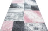 Modern laagpolig vloerkleed Hawaii - roze 1710 - 200x290 cm