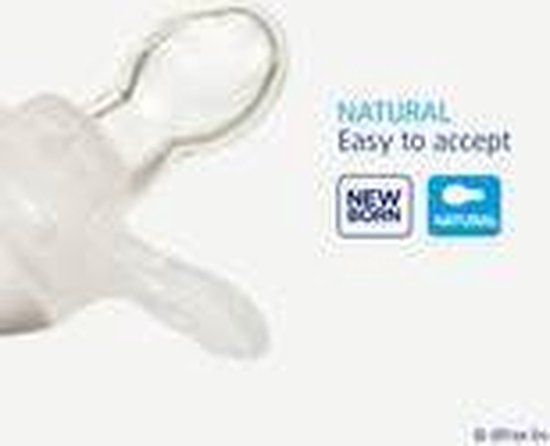 Fopspeen Difrax Newborn Natural Pure - Blossom roze van Difrax — afbeelding 3