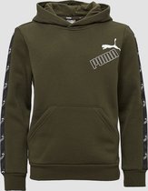 Puma Amplified Fleece Trui / Hoodie - Groen Kinderen - Maat 152