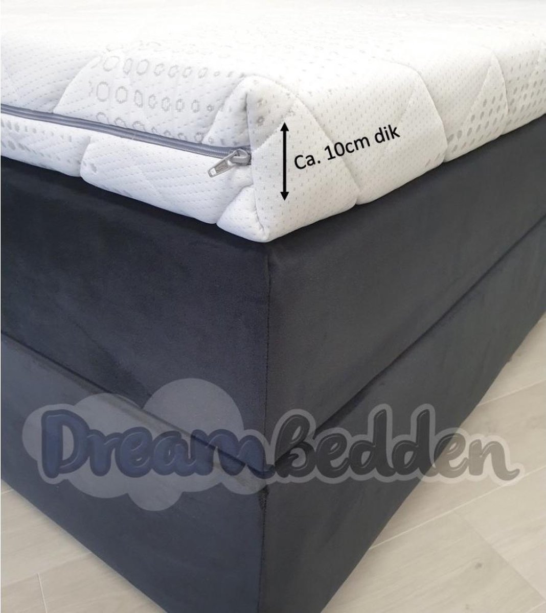 Topper Deluxe 180x200 HR60 Koudschuim ca. 10 cm dik Cooltouch hoes