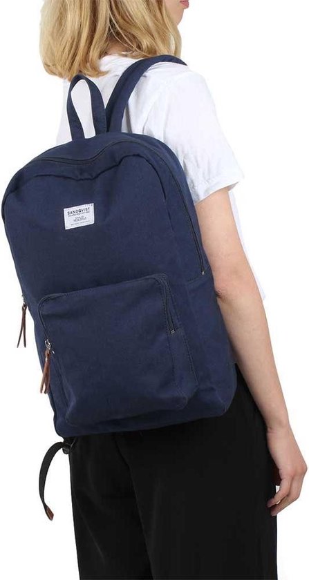 Sandqvist Kim Navy Rugzak SQA528 duurzaam laptop 15 inch schooltas