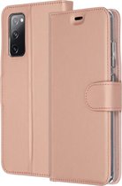 Accezz Wallet Softcase Booktype Samsung Galaxy S20 FE hoesje - Rosé Goud