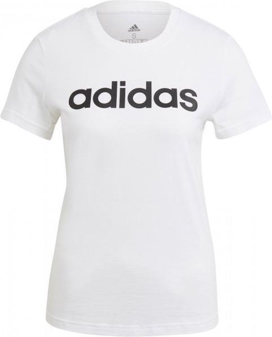 adidas Ess. Slim Logo Shirt Dames - wit - maat S | bol.com