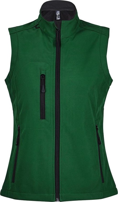 SOLS Dames/dames Rallye Soft Shell Bodywarmer Jacket (Fles groen)