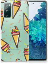 Silicone Back Case Samsung Galaxy S20 FE Hoesje Super als Cadeau voor Kleinzoon Icecream
