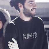 King / Queen Trui (King - Maat S) | Koppel Cadeau | Valentijn Cadeautje voor hem & haar