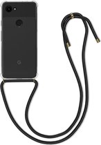 kwmobile telefoonhoesje geschikt voor Google Pixel 3a - Hoesje met telefoonkoord - Back cover in transparant