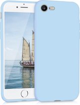 kwmobile telefoonhoesje voor Apple iPhone SE (2022) / SE (2020) / 8 / 7 - Hoesje voor smartphone - Back cover in mat lichtblauw