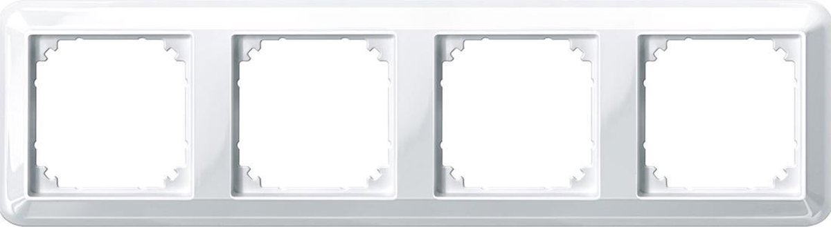 Afdekraam Atelier-M 4V - Kunststof Polarwit - Systeem M - Schneider Electric - 388419