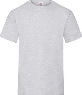 Fruit Of The Loom T-shirts - grijs - heren - ronde hals - 195 g/m2 - Ondershirt M