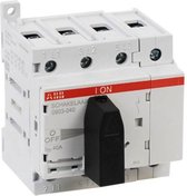 ABB HAF hoofdschakelaar 4 polig 40A 400V met label ABB HOOFDSCHAKELAAR 4P +