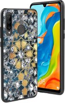 iMoshion Design voor de Huawei P30 Lite hoesje - Grafisch - Goud Bling