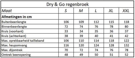 Lynx Regenbroek Dry & Go Heren Nylon Zwart Maat L van Lynx. — afbeelding 2