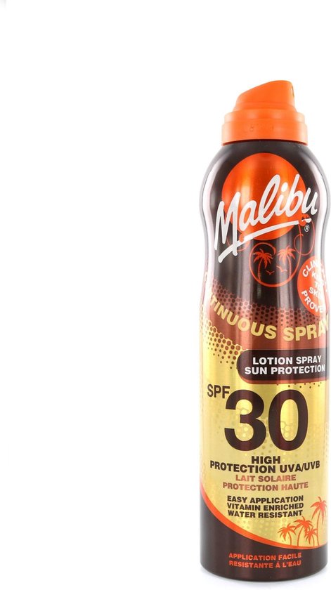 malibu 30 spf lotion spray