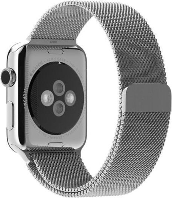 Milanees Geschikt voor Apple watch bandje 42mm / 44mm RVS - Zilver -  Geschikt voor | bol.com