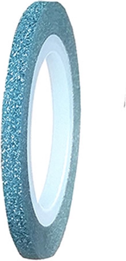 Velours met Glitter Marine Blauw - Boelens Modestoffen