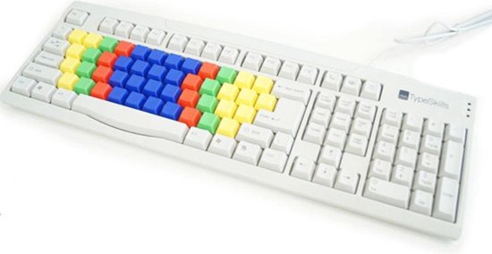 Typeskills EZ-9900 les / leer toetsenbord met gekleurde toetsen USB en PS2  | bol.com