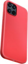 Liquid Silicone BackCover - Telefoonhoesje - Hoesje voor Apple iPhone 12 Pro Max (6.7'') - Rood