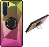 BackCover met Ring - Telefoonhoesje - Hoesje Aurora voor Huawei P30 Pro - Goud Roze