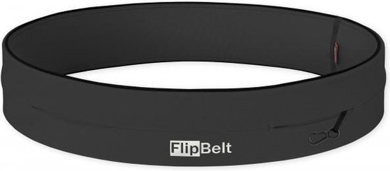 FlipBelt Classic - Running Belt – Hardloopriem voor Telefoon, Water en Meer – Unisex – Donkergrijs - XS
