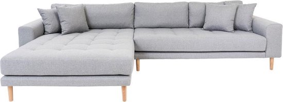 Foto: Hoekbank milo lounge sofa links licht grijs