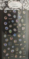 Nail Art Stickers - Nagel Stickers - Korneliya 3D Nail Jewels XL - XL02 Galaxy Stones