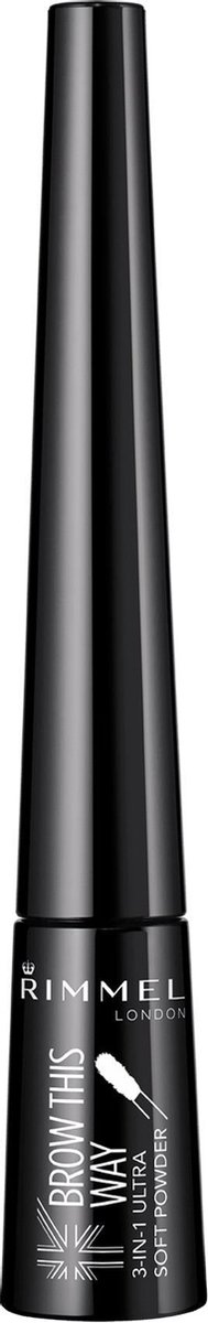 Bol.com Rimmel Brow This Way Wenkbrauwpoeder - 004 Soft Black aanbieding