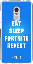 6F hoesje - geschikt voor Xiaomi Redmi 5 -  Transparant TPU Case - Fortnite - Eat Sleep Fortnite Repeat #ffffff