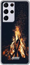 6F hoesje - geschikt voor Samsung Galaxy S21 Ultra -  Transparant TPU Case - Bonfire #ffffff