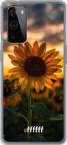 6F hoesje - geschikt voor OnePlus 9 Pro -  Transparant TPU Case - Sunset Sunflower #ffffff