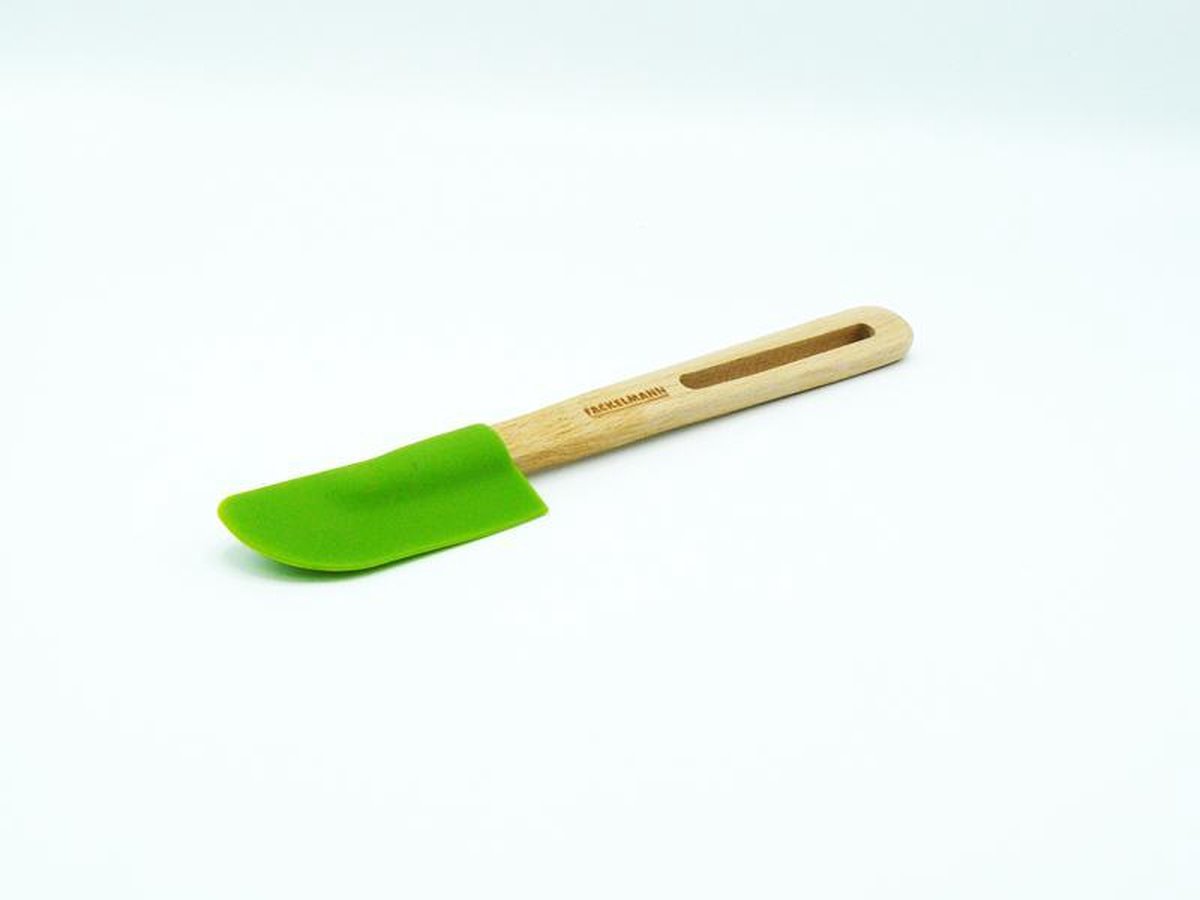 Siliconen Spatel - Groen - 25,5 cm - Deegschraper Kunststof - Siliconen Pannenlikker - Siliconen Bakspatel