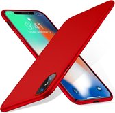 ShieldCase geschikt voor Apple iPhone X / Xs ultra thin case - rood - Dun hoesje - Ultra dunne case - Backcover hoesje - Shockproof dun hoesje iPhone