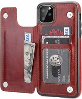 ShieldCase Wallet case geschikt voor Apple iPhone 12 Pro Max - 6.7 inch - bruin